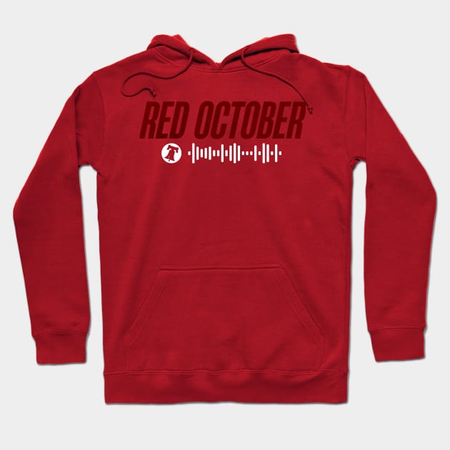 Red October Shirt with Spotify Code that plays "Dancing on my Own" Calum Scott (Tiesto Remix) - Philadelphia Phillies Anthem Hoodie by shopkizzer